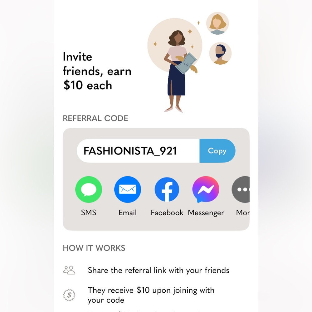 New To Poshmark? Use code Fashionista_921 for $10 off your first purchase!